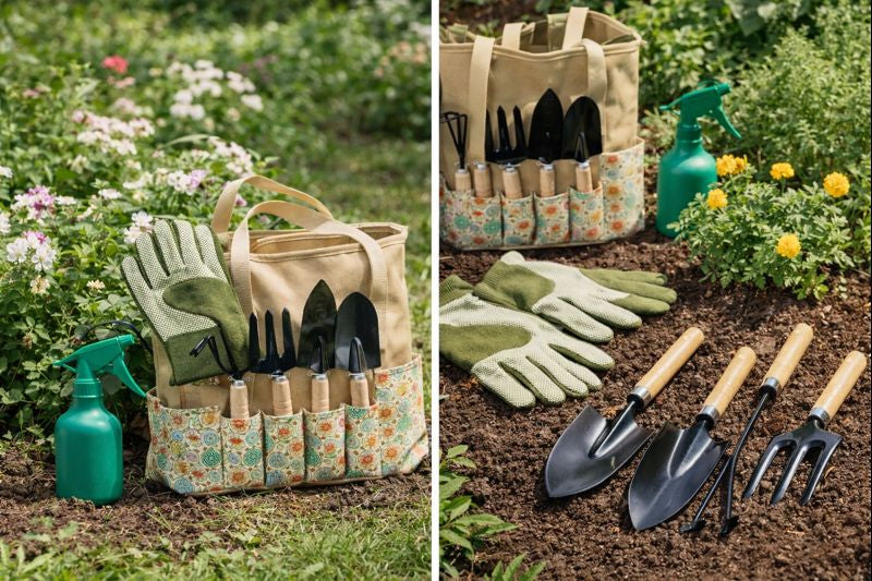 Conjunto de Ferramentas de Jardim Resistentes à Ferrugem.