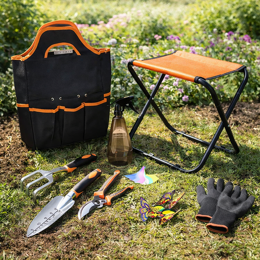 Kit de Ferramentas Manuais de Jardinagem Inovador e Leve