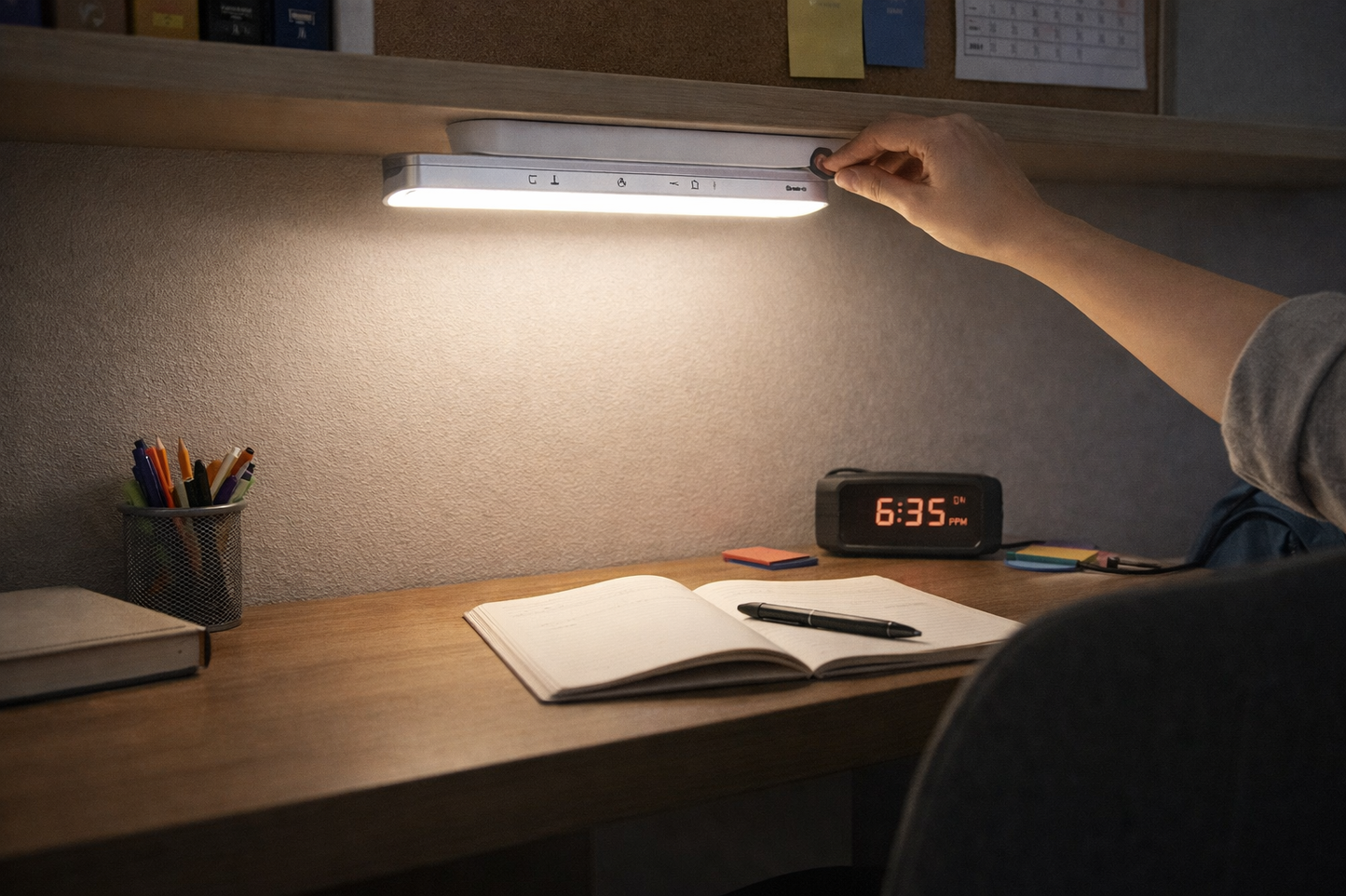 Barra de LED com luz de leitura magnética recarregável Luminaria.