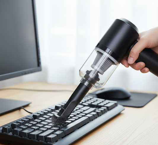 Mini Aspirador de Pó Portátil Recarregável Profissional Sem Fio para Limpeza 3 em 1