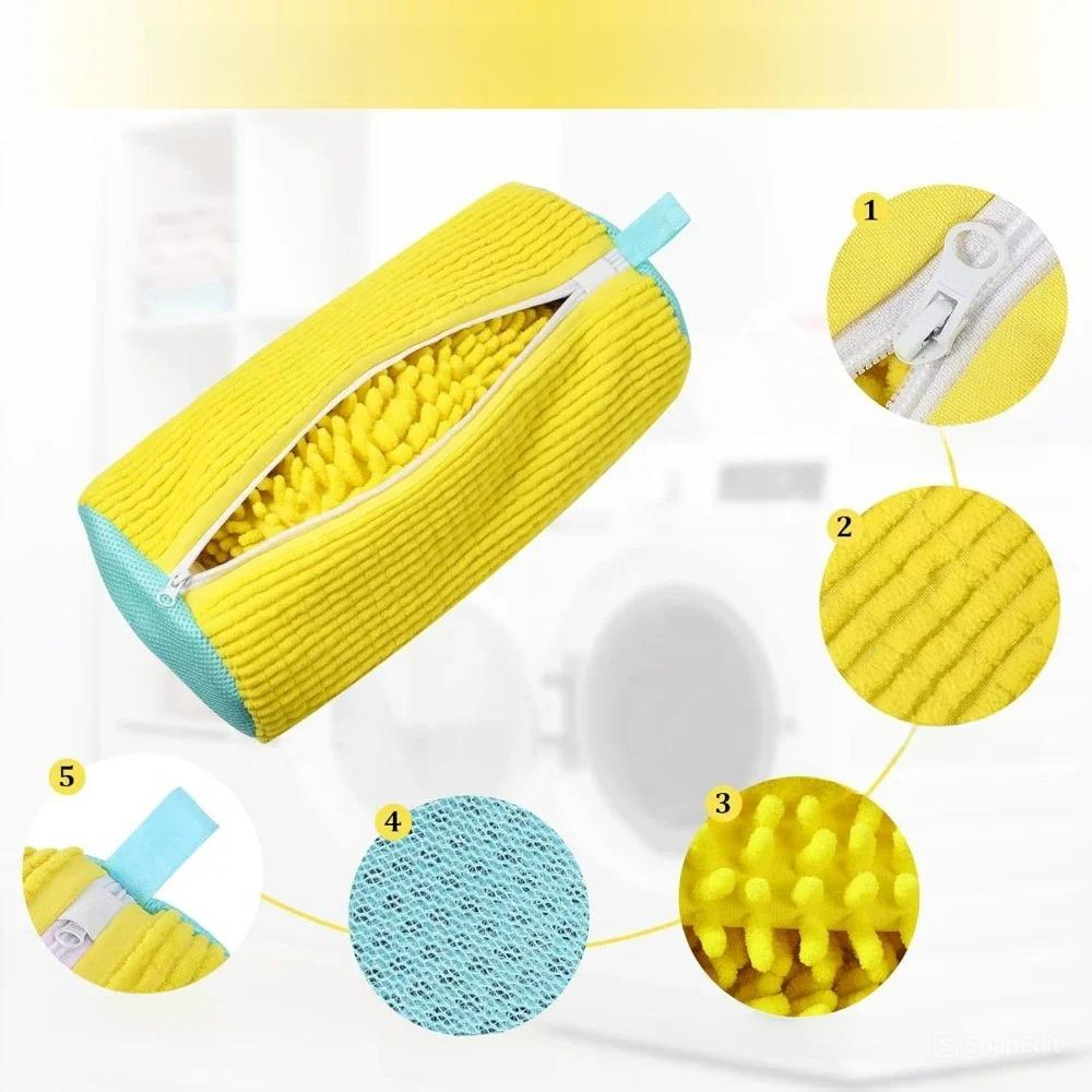 Saco de Lavanderia para Sapatos, Acolchoado Protetor para Fibras Finas.